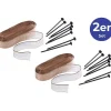 Wenko Gartendekoration<2er-Set: Schnecken-Stopp in Braun - (L)160 cm