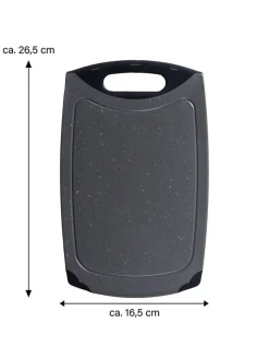 Stoneline Koch- & Backutensilien<4er-Set: Schneidebretter in Grau - (L)26,5 x (B)16,5 cm