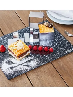 Stoneline Koch- & Backutensilien<2er-Set: Schneidebretter in Schwarz