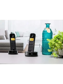 Philips Smartphones & Zubehör<2er-Set: Schnurlose Telefone "D1602B/01 Dual"