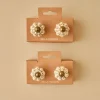 BELLA MAISON Wohndekoration<2er-Set: Schrankgriffe ''Dulcie'' in Creme - (H)6,5 x Ø 3 cm