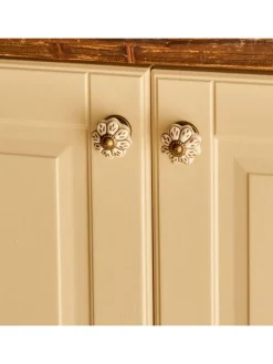 BELLA MAISON Wohndekoration<2er-Set: Schrankgriffe ''Dulcie'' in Creme - (H)6,5 x Ø 3 cm