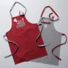 Boltze Küchentextilien<2er-Set: Schürzen "Grillzeit" in Rot/ Hellgrau - (L)84 x (B)60 cm