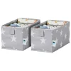 STORE IT Kisten & Körbe<2er-Set: Schubladenorganizer in Grau - (B)15 x (H)15 x (T)30 cm