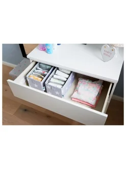 STORE IT Kisten & Körbe<2er-Set: Schubladenorganizer in Grau - (B)15 x (H)15 x (T)30 cm