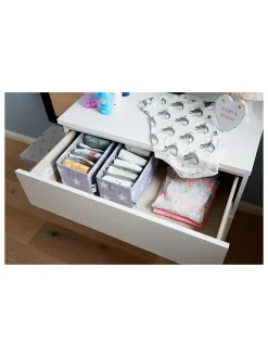 STORE IT Kisten & Körbe<2er-Set: Schubladenorganizer in Grau - (B)15 x (H)15 x (T)30 cm