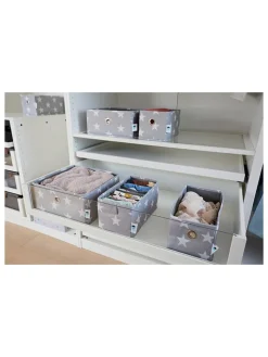 STORE IT Kisten & Körbe<2er-Set: Schubladenorganizer in Grau - (B)15 x (H)15 x (T)30 cm