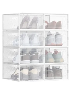 Songmics Regale & Schränke|Garderoben<8er-Set: Schuhboxen - (B)23,3 x (H)14,3 x (T)33,5 cm