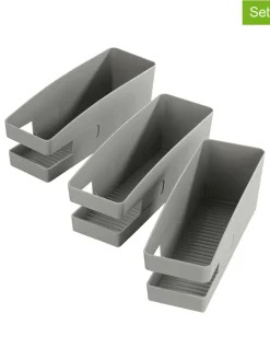 Wenko Regale & Schränke|Garderoben<3er-Set: Schuhhalter in Grau - (B)9 x (H)9,5 x (T)26,5 cm