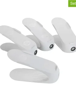 Wenko Garderoben|Regale & Schränke<4er-Set: Schuhhalter in Weiß - (B)29 x (H)15 x (T)11,5 cm
