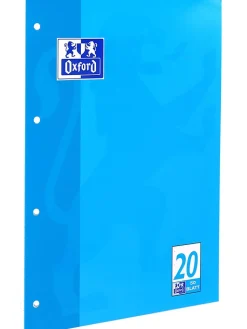 Oxford Büro- & Schulbedarf<5er-Set: Schulblöcke " - Lineatur 20" in Blau - DIN A4