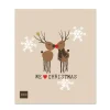 ppd Putz- & Waschutensilien<2er-Set: Schwammtücher ''We love Christmas'' in Beige - (L)20 x (B)17,2 cm
