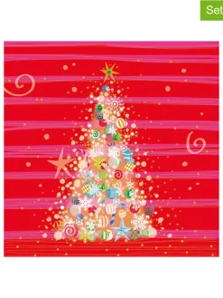 ppd Tisch- & Küchentextilien<2er-Set: Servietten "Christmas" in Rot/ Bunt - 2x 20 Stück