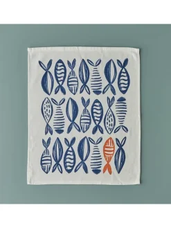 BELLA MAISON Tisch- & Küchentextilien<2er-Set: Servietten in Weiß/ Blau