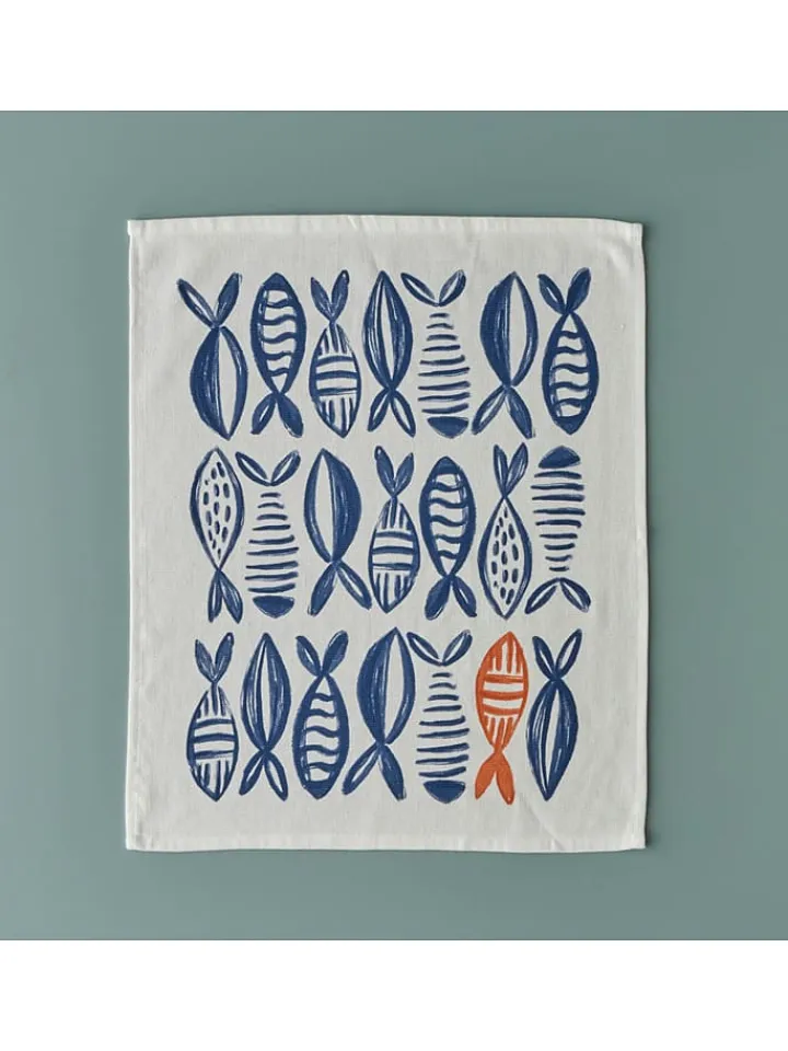 BELLA MAISON Tisch- & Küchentextilien<2er-Set: Servietten in Weiß/ Blau