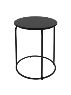 MCW Möbel-Sets<2er-Set Sitzhocker und Beistelltisch K48, Braun