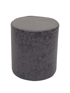 MCW Möbel-Sets<2er-Set Sitzhocker und Beistelltisch K48, Schwarz
