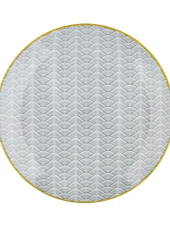 Björn Gedeckter Tisch<6er-Set: Speiseteller "Eclipse" in Grau - Ø 26 cm