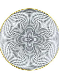 Björn Gedeckter Tisch<6er-Set: Speiseteller "Eclipse" in Grau - Ø 26 cm