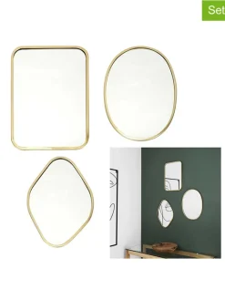 Rétro Chic Spiegel<3er-Set: Spiegel in Gold