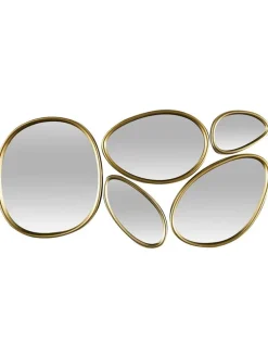 Rétro Chic Spiegel<5er-Set: Spiegel in Gold