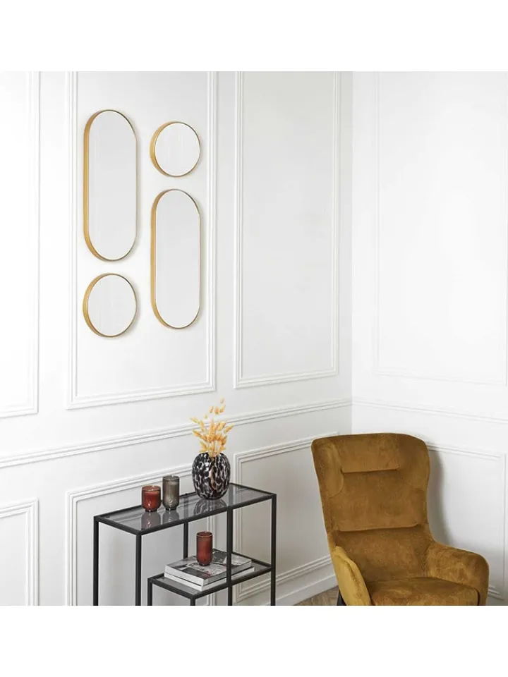 THE HOME DECO FACTORY Spiegel<4er-Set: Spiegel in Gold in Gold