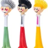 Vigar Putz- & Waschutensilien<3er-Set: Spülbürsten "Dolls" in Grün/ Rot/ Gelb - (H)26,5 cm