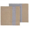 Blomus Küchentextilien|Tisch- & Küchentextilien<2er-Set: Spültücher "Gano" in Beige/ Grau - (L)25 x (B)25 cm