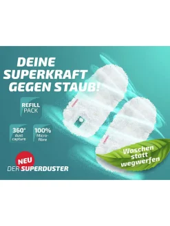 Leifheit Weitere Haushaltshelfer<2er-Set: Staubbezüge "Superduster" in Türkis/ Weiß