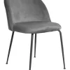 House Nordic Sitzmöbel<2er-Set: Stühle in Grau/ Schwarz - (B)52 x (H)78 x (T)51 cm