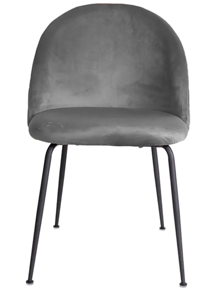 House Nordic Sitzmöbel<2er-Set: Stühle in Grau/ Schwarz - (B)52 x (H)78 x (T)51 cm
