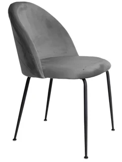 House Nordic Sitzmöbel<2er-Set: Stühle in Grau/ Schwarz - (B)52 x (H)78 x (T)51 cm
