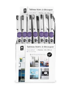 The Home Deco Kids Wanddekoration<2er-Set: Tafelsticker in Weiß - (L)100 x (B)45 cm