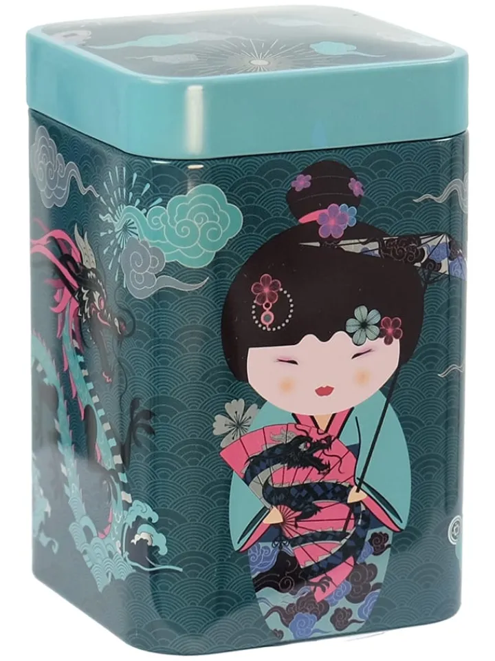 Eigenart Gedeckter Tisch<2er-Set: Teedosen "Sweet Little Geisha" in Lila/ Grün - 100 g