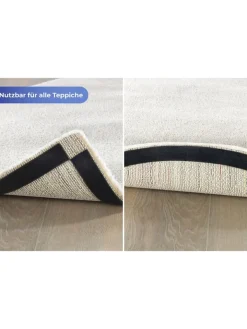 Maximex Weitere Haushaltshelfer<2er-Set: Teppich-Antirutschband in Schwarz - (L)200 x (B)4 cm