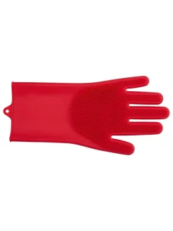 Edco Hunde<2er-Set: Tierpflege-Handschuhe in Rot - (L)32,6 x (B)15,5 cm