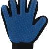 Edco Hunde<2er-Set: Tierpflege-Handschuh in Blau/ Schwarz - (L)23 x (B)16 cm
