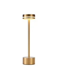 ZMH Tischleuchten<2er-Set Tischleuchte LED in gold Akku Kabellos Touch Dimmbar H 31.5cm