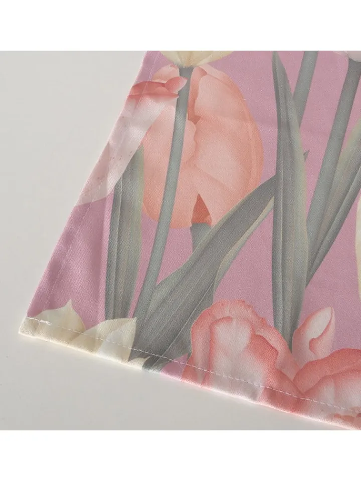 Boltze Küchentextilien|Tisch- & Küchentextilien<2er-Set: Tischläufer "Tulipa" in Rosa/ Grün - (L)140 x (B)40 cm