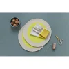 Remember Tisch- & Küchentextilien<2er-Set: Tischset in Beige/ Limette - Ø 38 cm