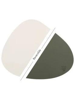 Björn Tisch- & Küchentextilien<6er-Set: Tischsets in Grün/ Creme - (L)44 x (B)37 cm