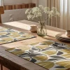 Mint Rugs Tisch- & Küchentextilien<2er-Set: Tischsets "Nekane" in Weiß/ Gelb/ Grau - (L)50 x (B)40 cm