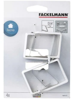Fackelmann Weitere Haushaltshelfer<8er-Set: Tischtuchklammern in Weiß - (L)4,5 x (B)1,5 cm