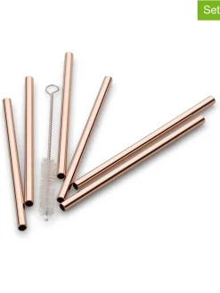 Echtwerk Gedeckter Tisch<6er-Set: Trinkhalme in Kupfer - (H)12 cm