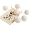 heine home Weitere Haushaltshelfer<6er-Set: Trocknerbälle in Beige - Ø 7,5 cm
