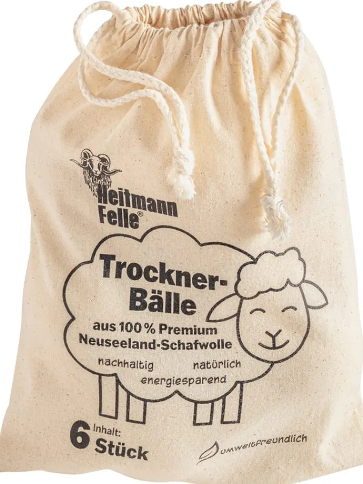heine home Weitere Haushaltshelfer<6er-Set: Trocknerbälle in Beige - Ø 7,5 cm
