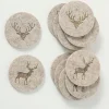Boltze Aufbewahren & Servieren<2er-Set: Untersetzer "Tjark" in Beige - 2x 6 Stück