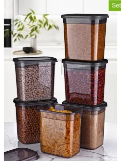 Violeta Home Aufbewahren & Servieren<6er-Set: Vorratsbehälter in Anthrazit - (B)18 x (H)36 x (T)12,5 cm