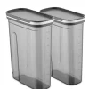 Violeta Home Aufbewahren & Servieren<2er-Set: Vorratsbehälter in Grau - 1,8 l