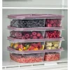 Violeta Home Aufbewahren & Servieren<4er-Set: Vorratsbehälter in Lila - (B)24 x (H)15 x (T)5 cm